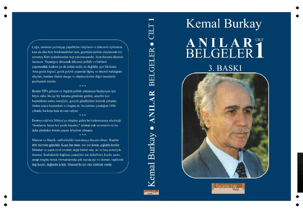 Anılar Belgeler – Cilt 1 